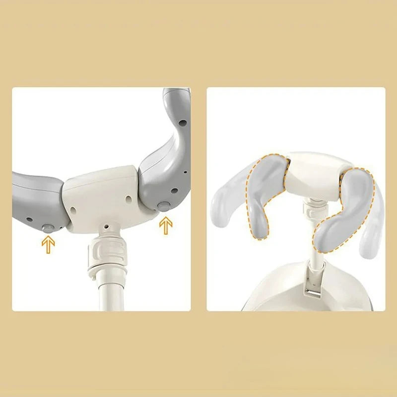 Adjustable Baby Shower Rack - Foldable Anti-Slip Bath Caddy for Infants