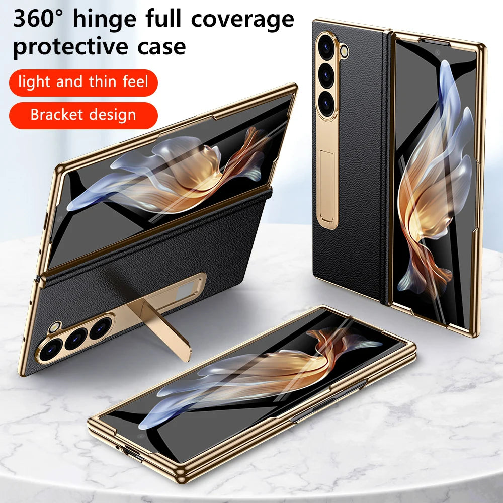 LANGSIDI Leather Case Leather for Samsung Galaxy Z Fold 6 5 4 3