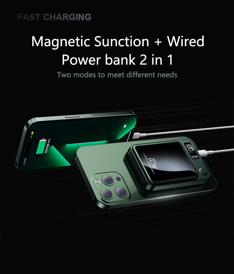 Unleash Endless Power with Our Magnetic Wireless Power Bank!
50000mAh Capacity