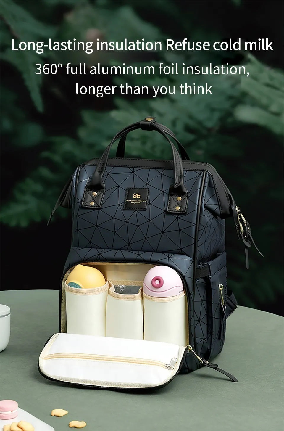 AIBEDILA Mommy Bag Impermeável USB Grande