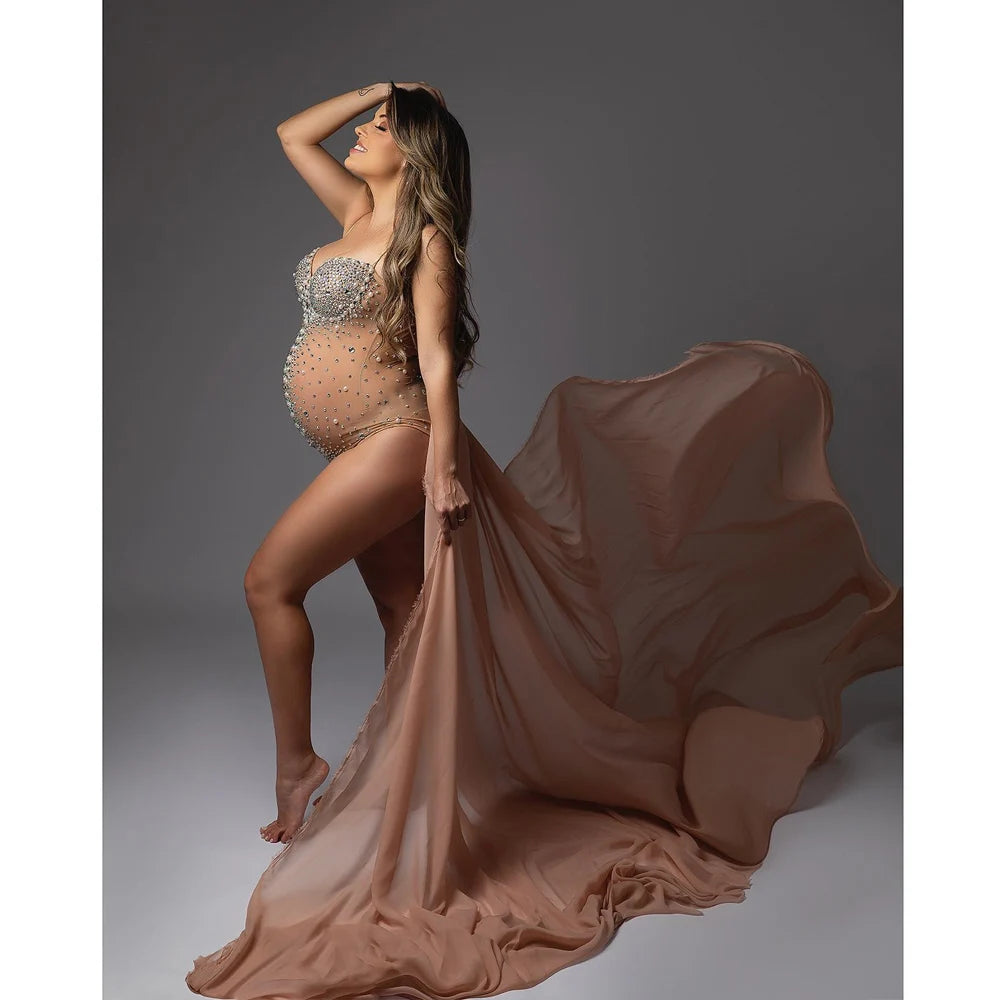 Luxurious Maternity Photography Jumpsuit