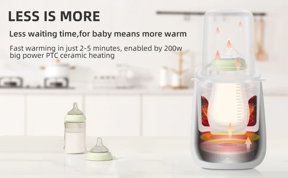 Baby Bottle Warmer & Sterilizer 24 hour 6-in-1Multifuntion Breast Milk