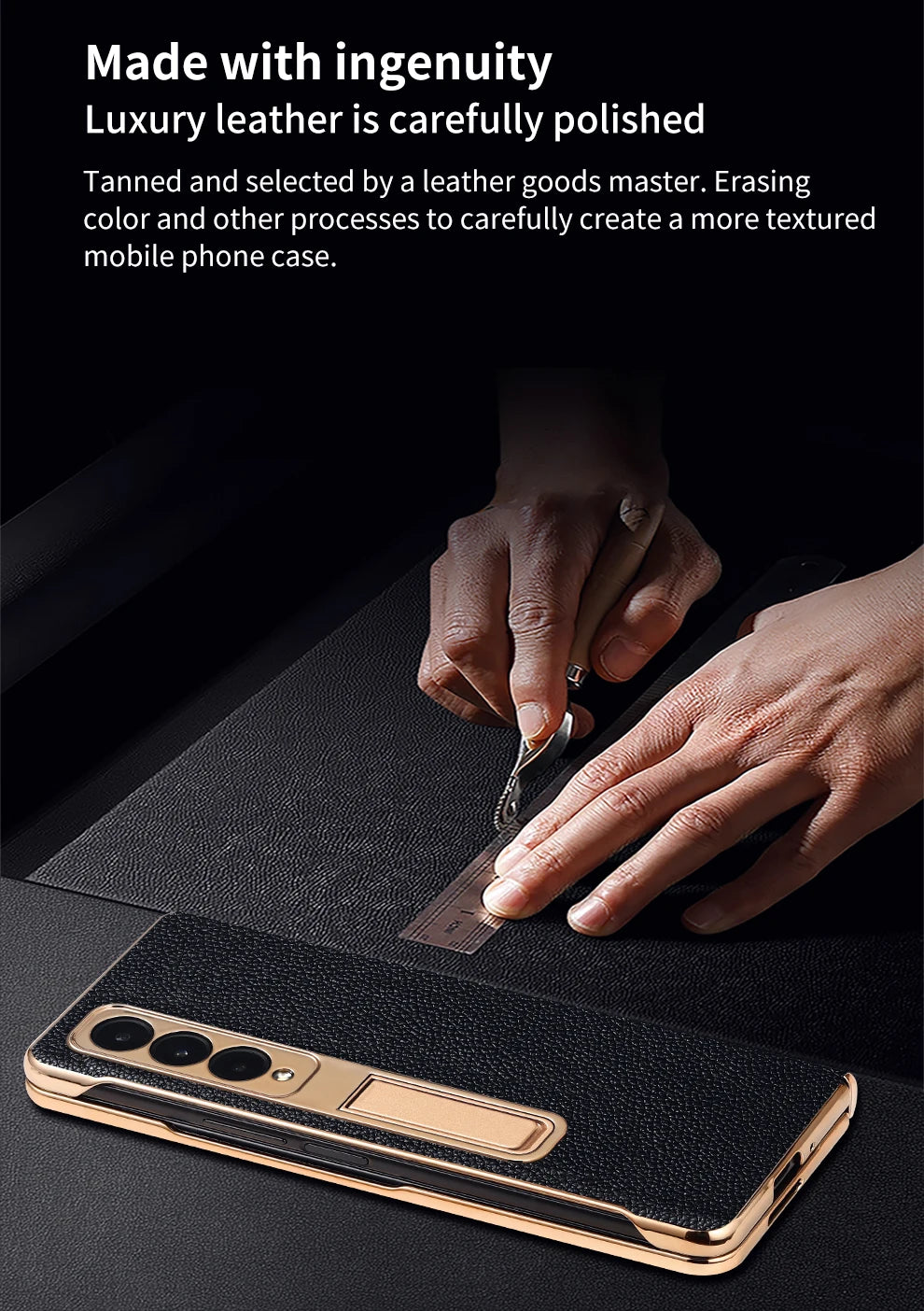 LANGSIDI Leather Case Leather for Samsung Galaxy Z Fold 6 5 4 3