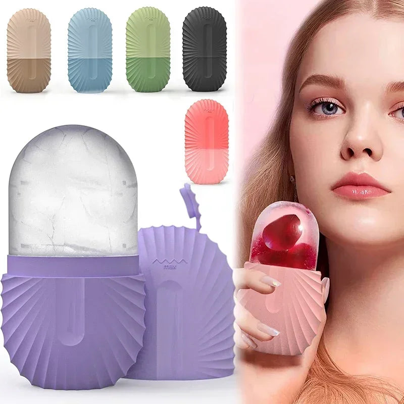 Silicone Face Ice Roller Face Application Ice Tray Summer Reduce Swelling