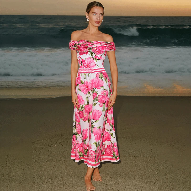 "Women's Floral One-Piece Swimsuit