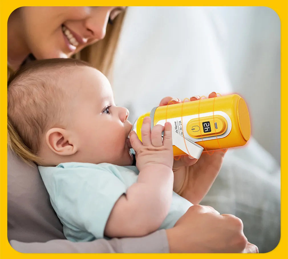 USB Charging Baby Bottle Warmer Bag Insulation Cover Heating Bottle