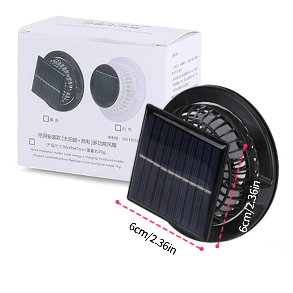 Outdoor Solar Multi-purpose Fan Cap Adjustable Three-speed Wind with USB Charging