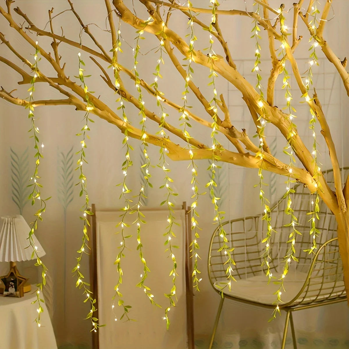 2 M 20 Light Always on Battery Box Willow Curtain Lamp Decorative