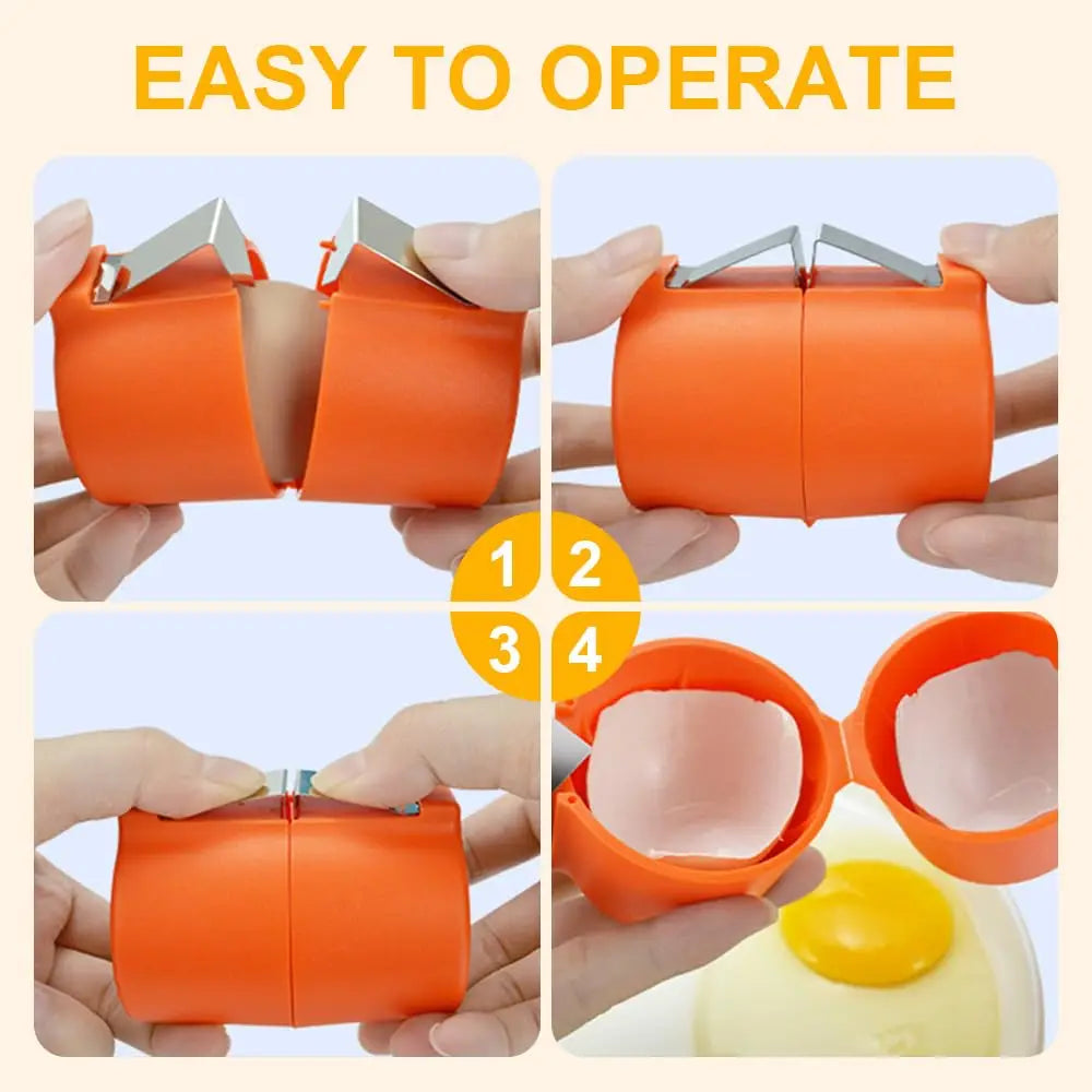 Multifunctional Handheld Egg Cracker