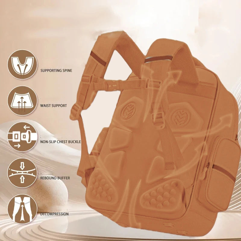 Capybara Children School Bags for Boys Kids Backpack Primary Schoolbag Orthopedic
