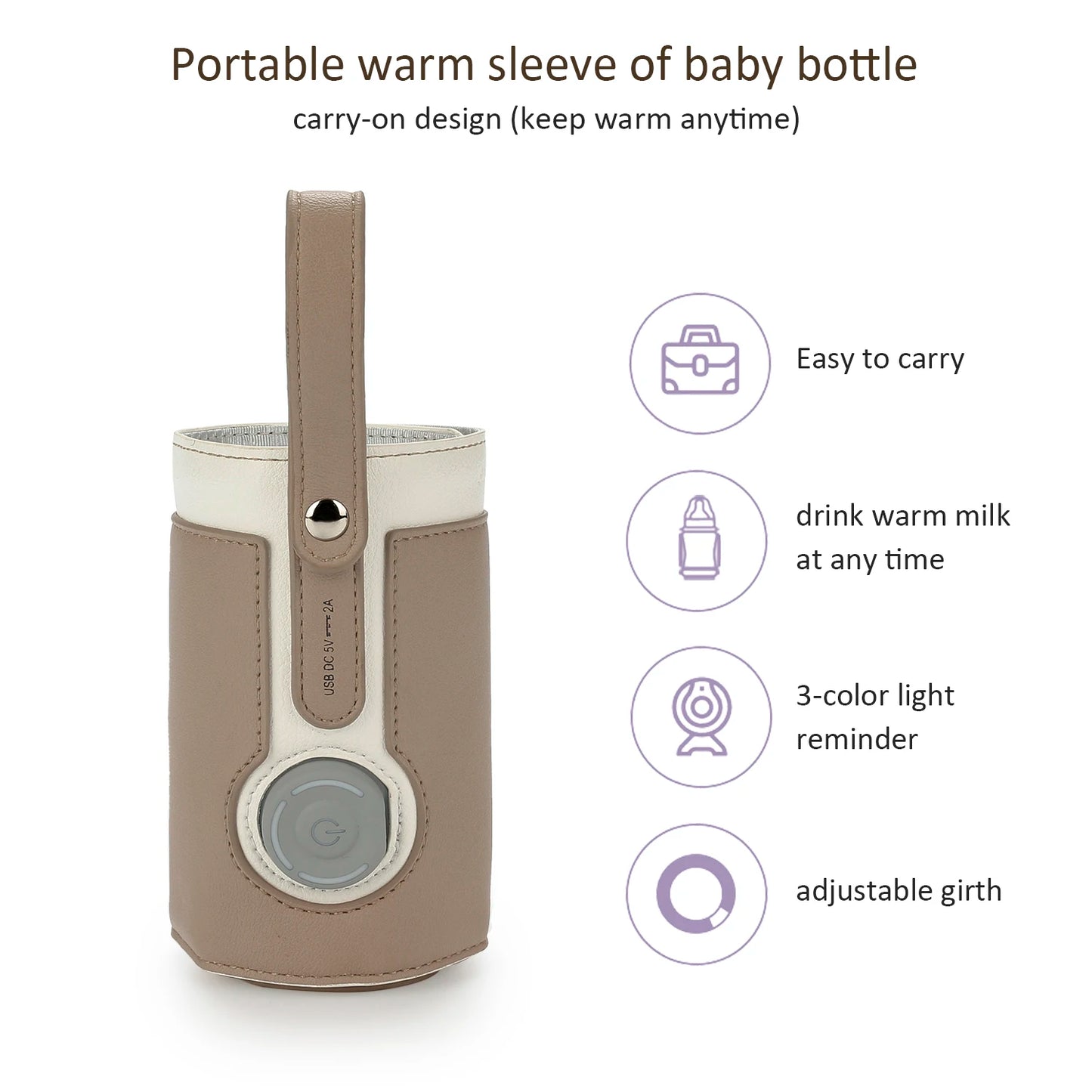 EfficiEent USB Milk Heat Keeper for Travel and Car Use