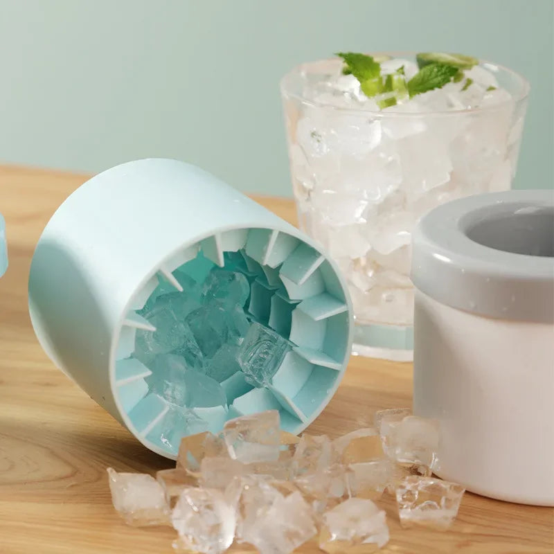 2-in-1 Ice Cube Tray & Ice Bucket