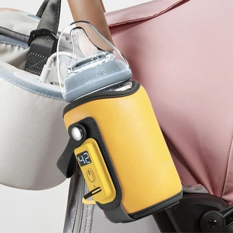 Lightweight Baby Bottle Warmer Bag Portable USB Bottle Warmer 5 Gear