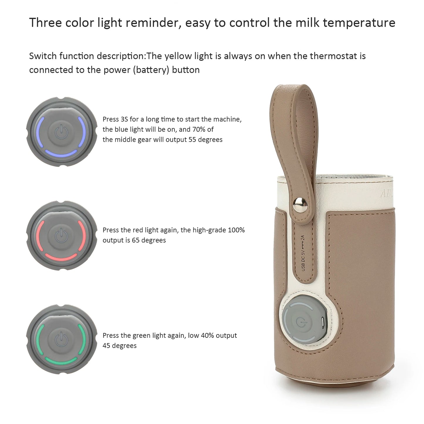 EfficiEent USB Milk Heat Keeper for Travel and Car Use