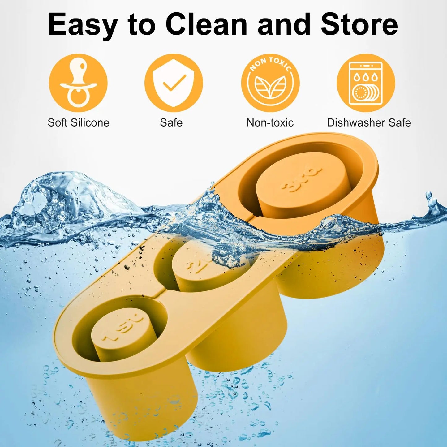 Ice Cube Tray for Stanley Cup Tumbler With Lid