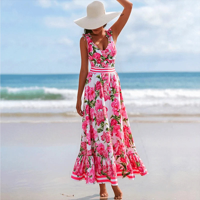 "Women's Floral One-Piece Swimsuit