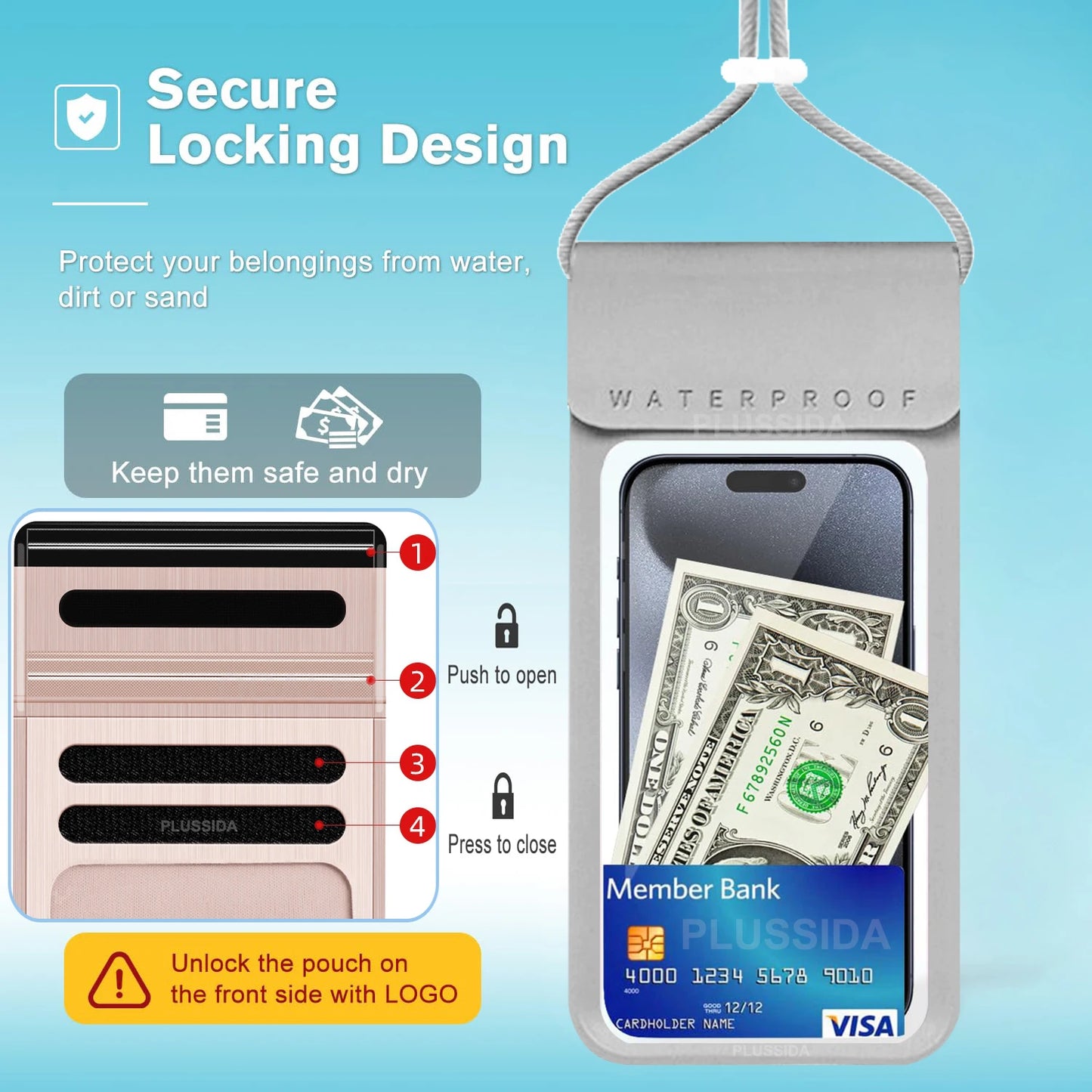 IPX8 Universal Waterproof Bag Cell Phone