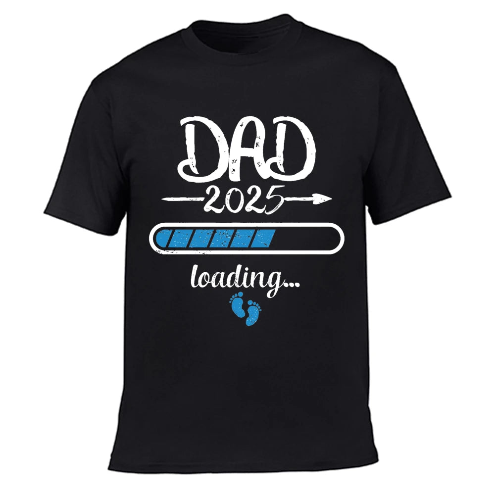 2025 New Cute Dad +Mom+ Baby Printed Couple Maternity T-Shirt Pregnancy