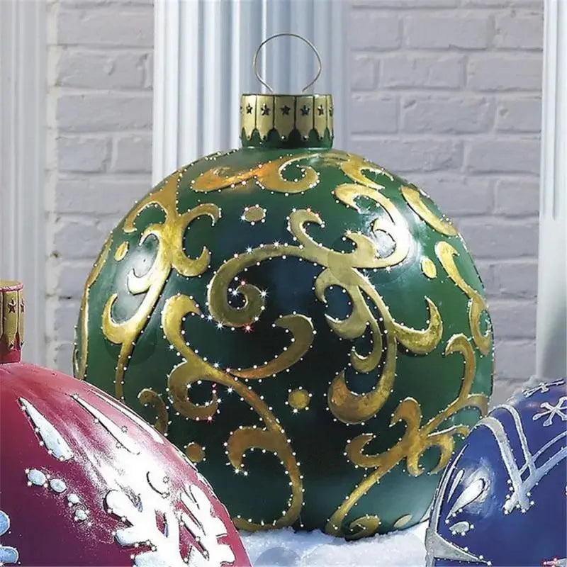 Outdoor Christmas Inflatable Decorated Ball 60cm PVC Giant Big Large Balls Xmas