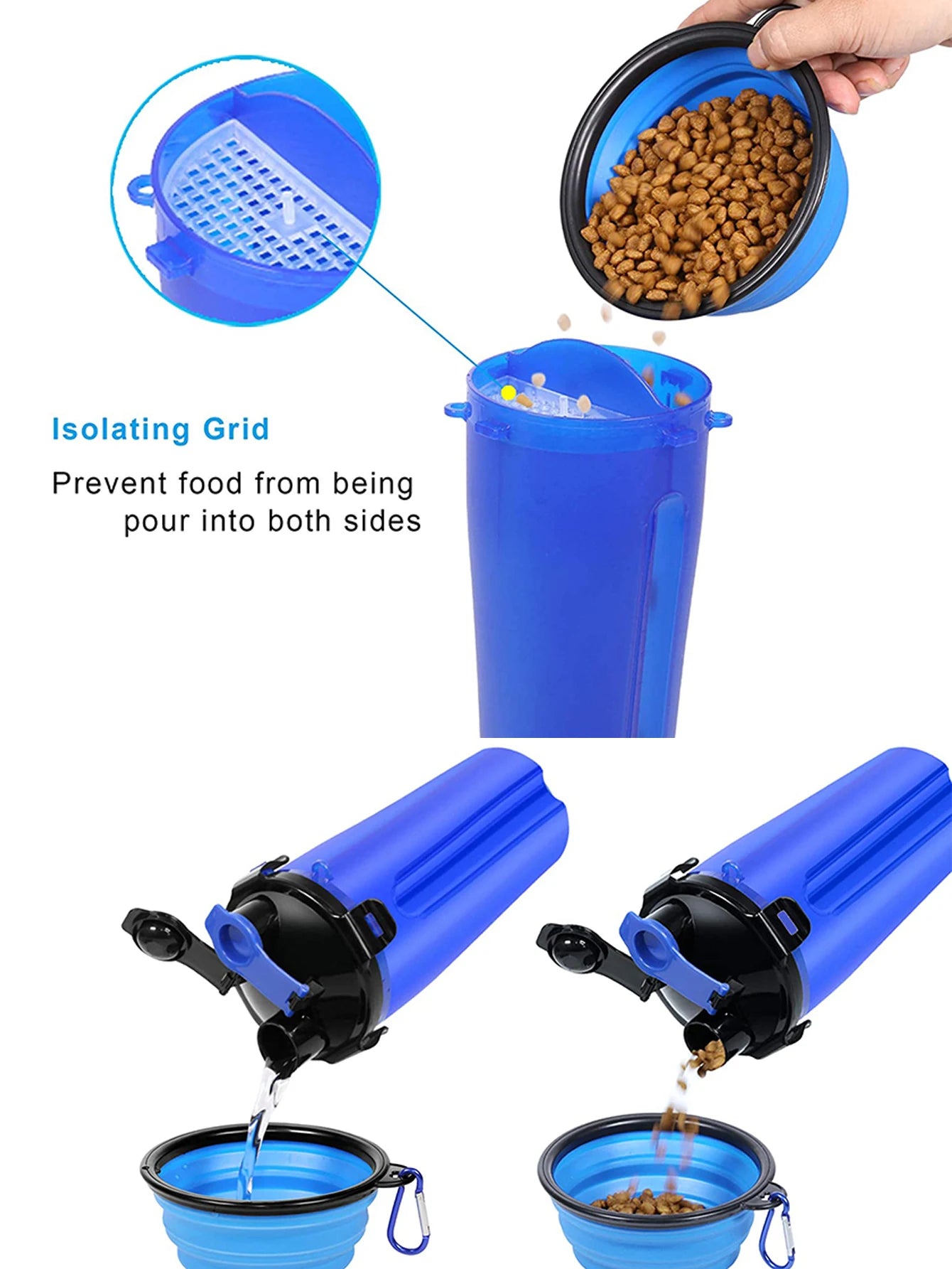 2 IN 1 Dogs Travel Water Bottle: Your Perfect Outdoor Companion!