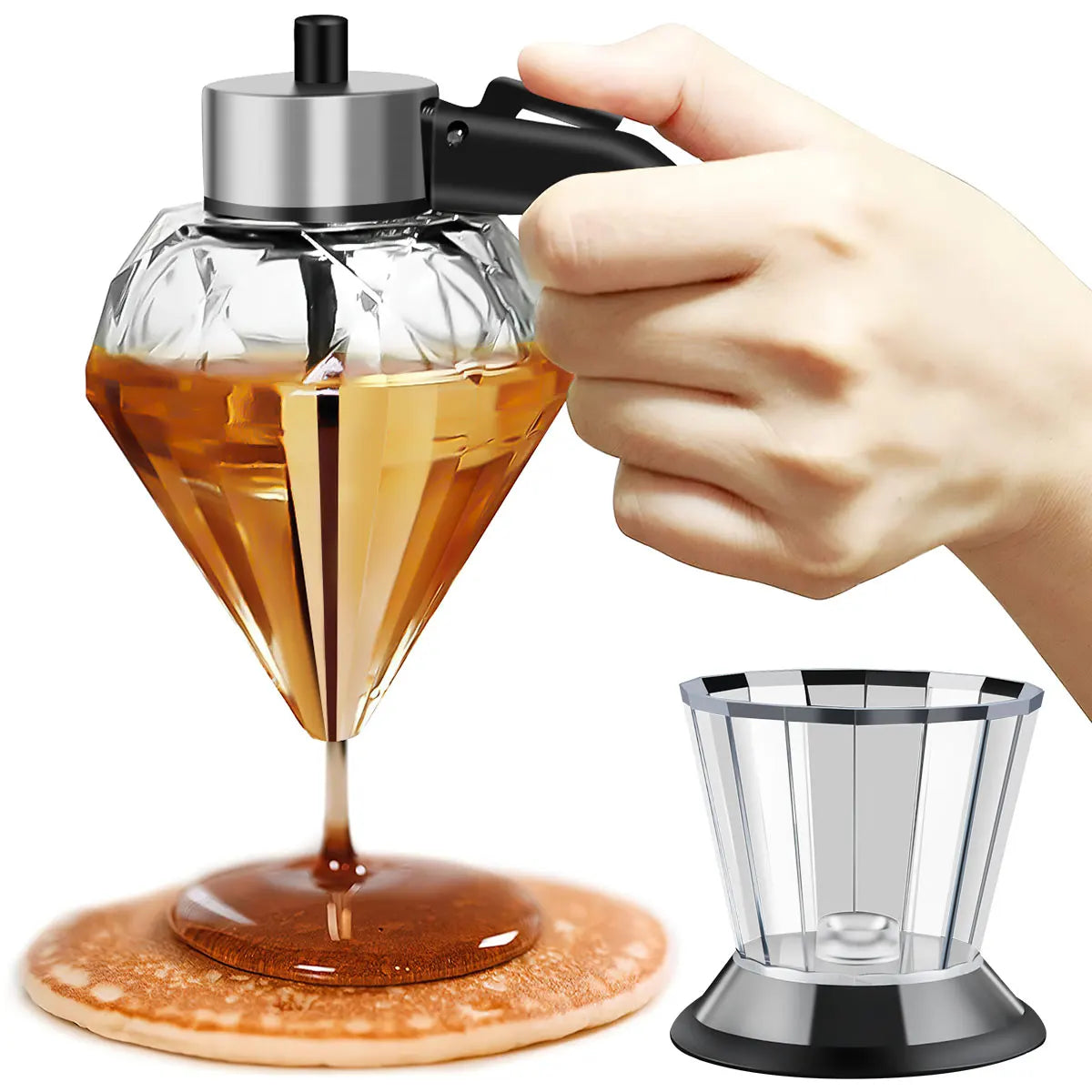 200ML No Drip Honey Dispenser with Stand