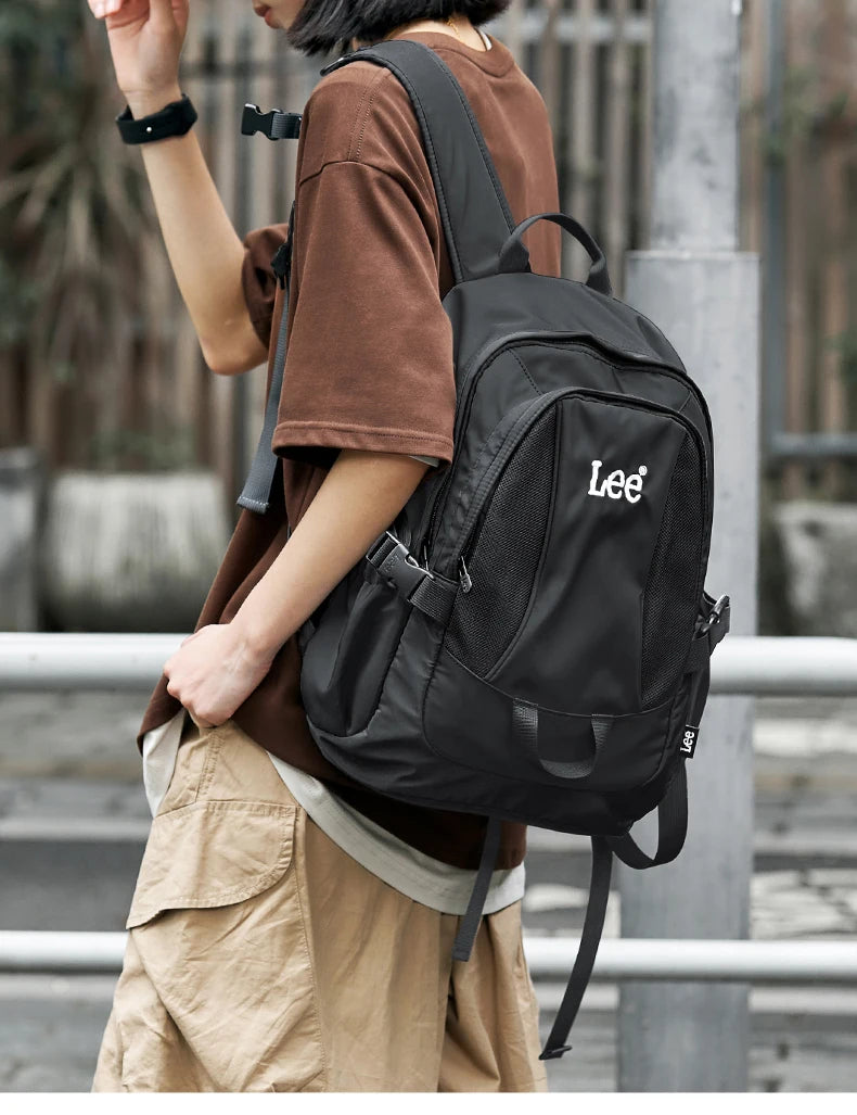 LEE Unisex Waterproof Casual Laptop Backpack Women Men Medium Size