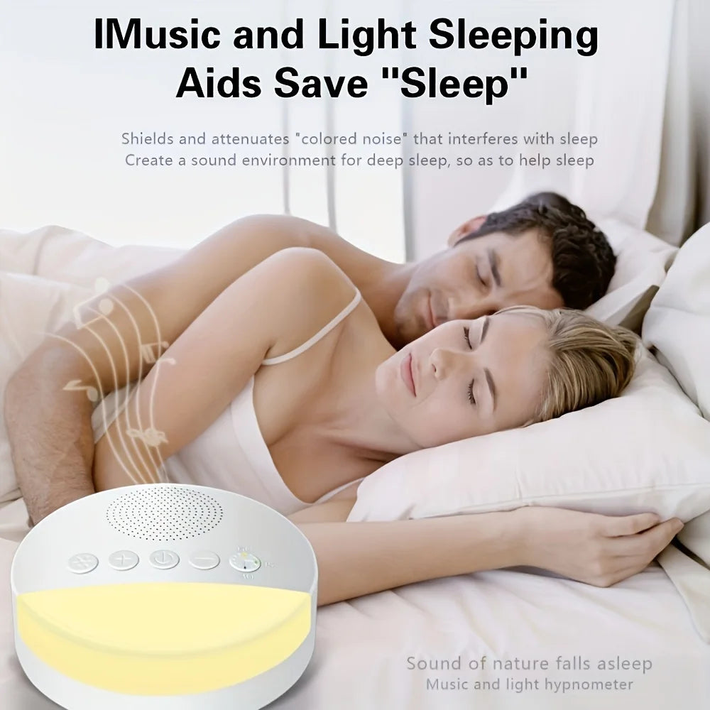 1200mAh Portable USB Rechargeable White Noise Machine with Night Light