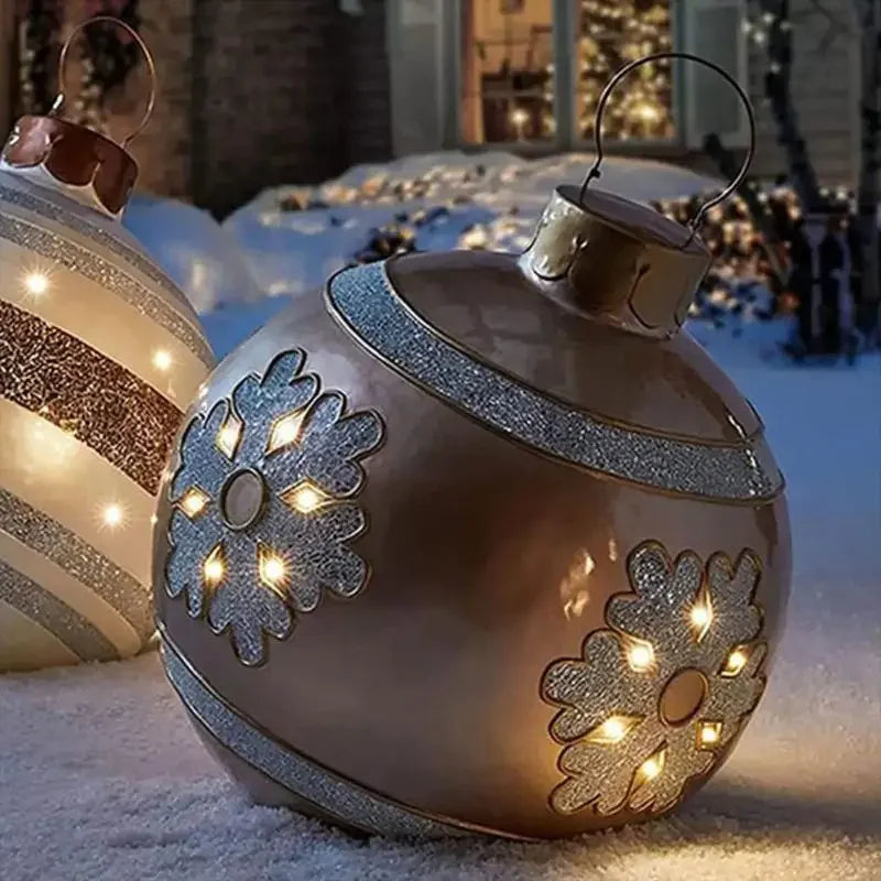 Outdoor Christmas Inflatable Decorated Ball 60cm PVC Giant Big Large Balls Xmas
