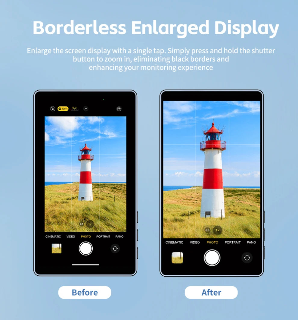 Camera Selfie Monitor for iPhone 16 15 Samsung Phone