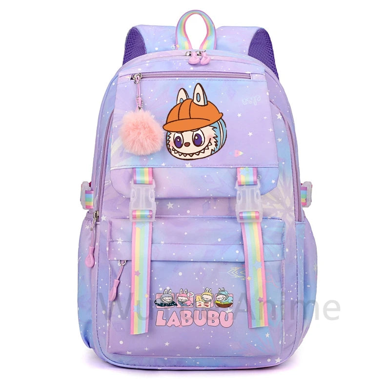 Mochila estampada fofa de anime para adolescentes estudantes crianças meninas meninos mochila escolar