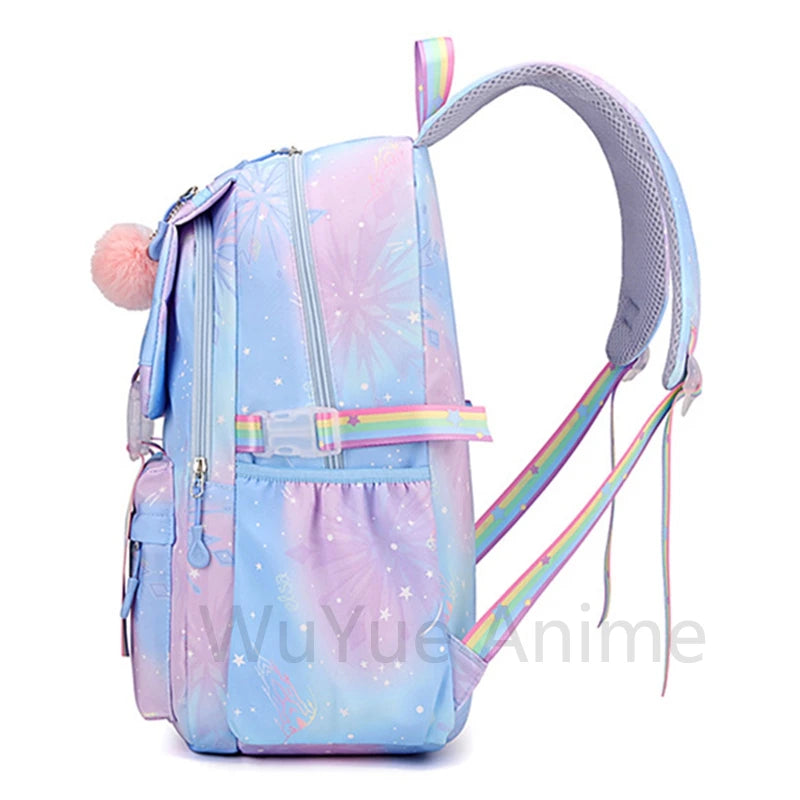 Mochila estampada fofa de anime para adolescentes estudantes crianças meninas meninos mochila escolar