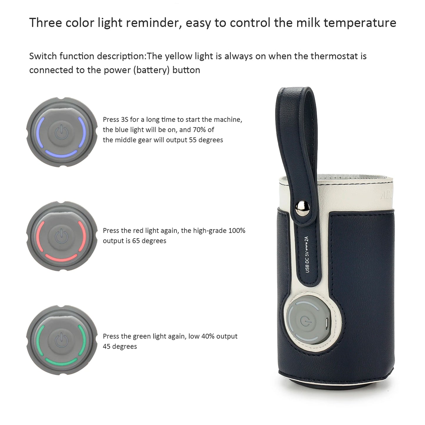 EfficiEent USB Milk Heat Keeper for Travel and Car Use
