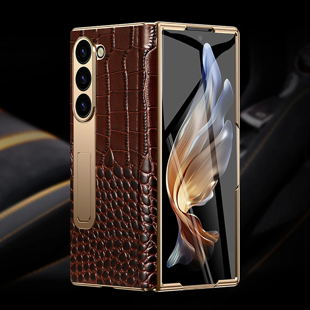 LANGSIDI Leather Case Leather for Samsung Galaxy Z Fold 6 5 4 3