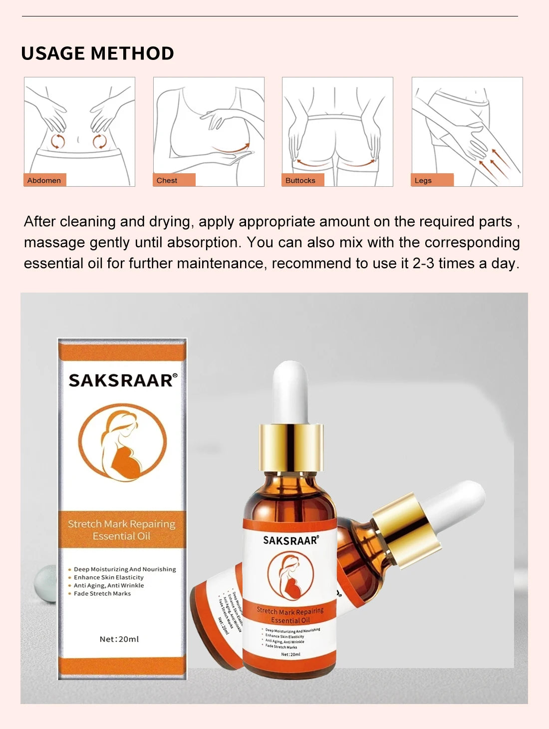 Stretch Marks Desalinate Essential Oil Skin Care