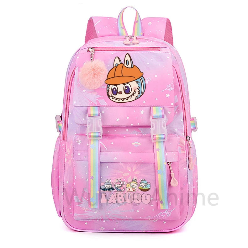 Mochila estampada fofa de anime para adolescentes estudantes crianças meninas meninos mochila escolar