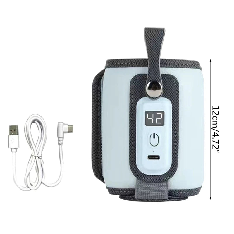 Lightweight Baby Bottle Warmer Bag Portable USB Bottle Warmer 5 Gear