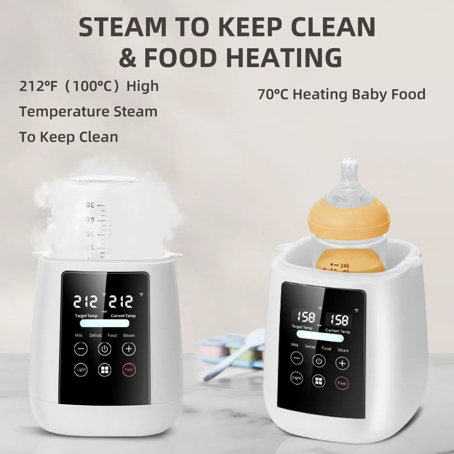Baby Bottle Warmer & Sterilizer 24 hour 6-in-1Multifuntion Breast Milk