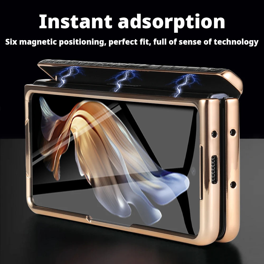 LANGSIDI Leather Case Leather for Samsung Galaxy Z Fold 6 5 4 3