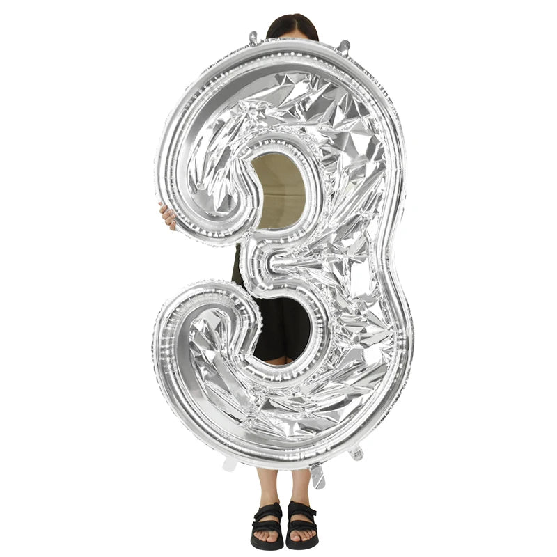 68inch Large Foil Number Balloon DIY Filling Frame 1st 18th Birthday