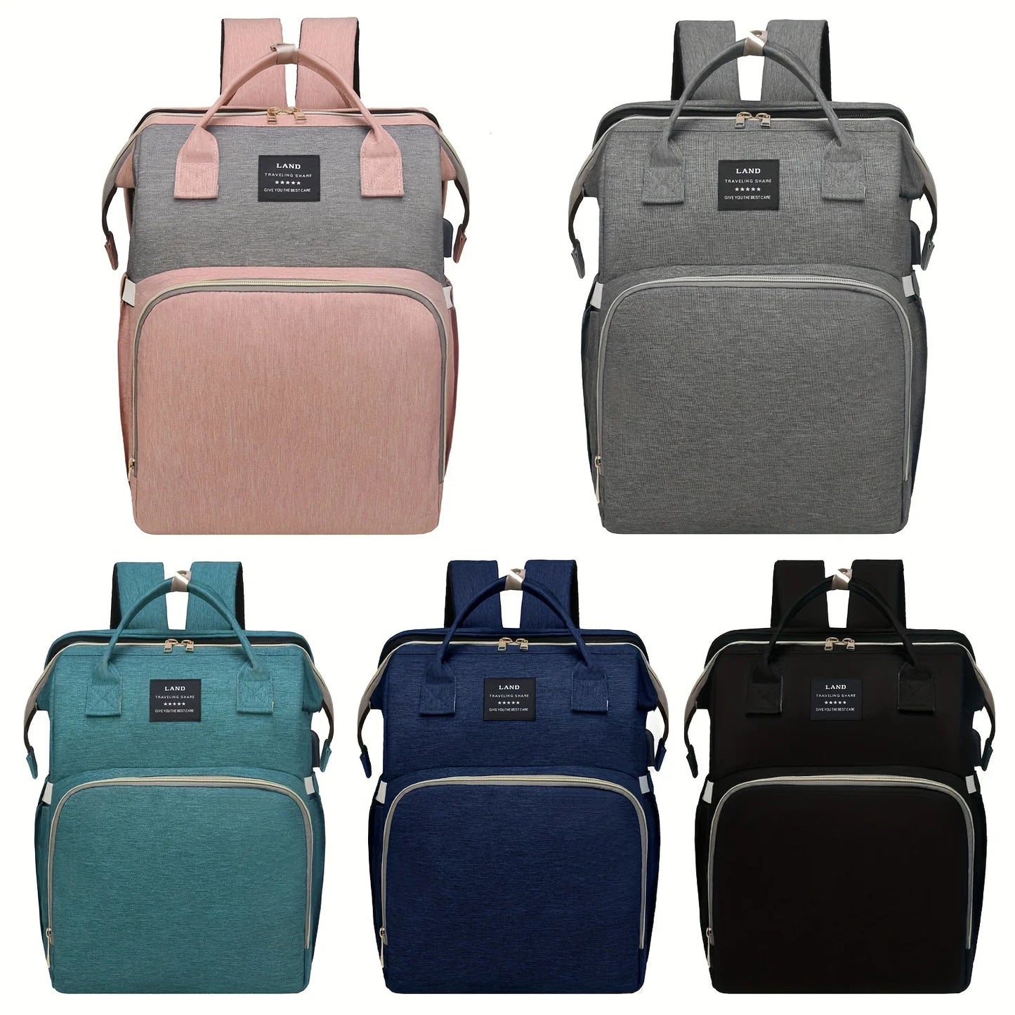 Mommy Bag: Lightweight Portable Folding Crib Travel Backpack