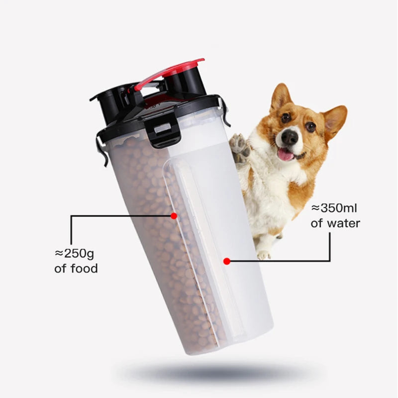 2 IN 1 Dogs Travel Water Bottle: Your Perfect Outdoor Companion!