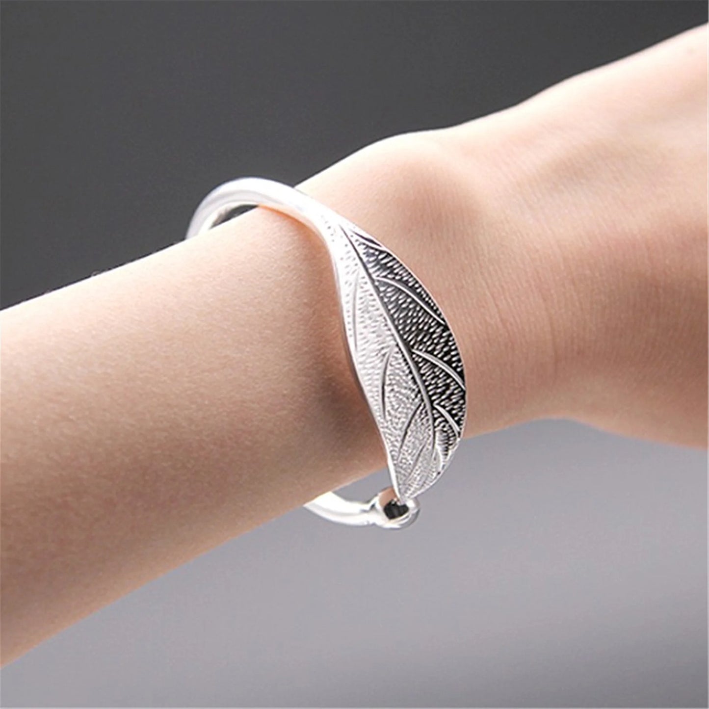 Luxury 925 Sterling Tree Leaf Bracelet for Women Fashion Designer