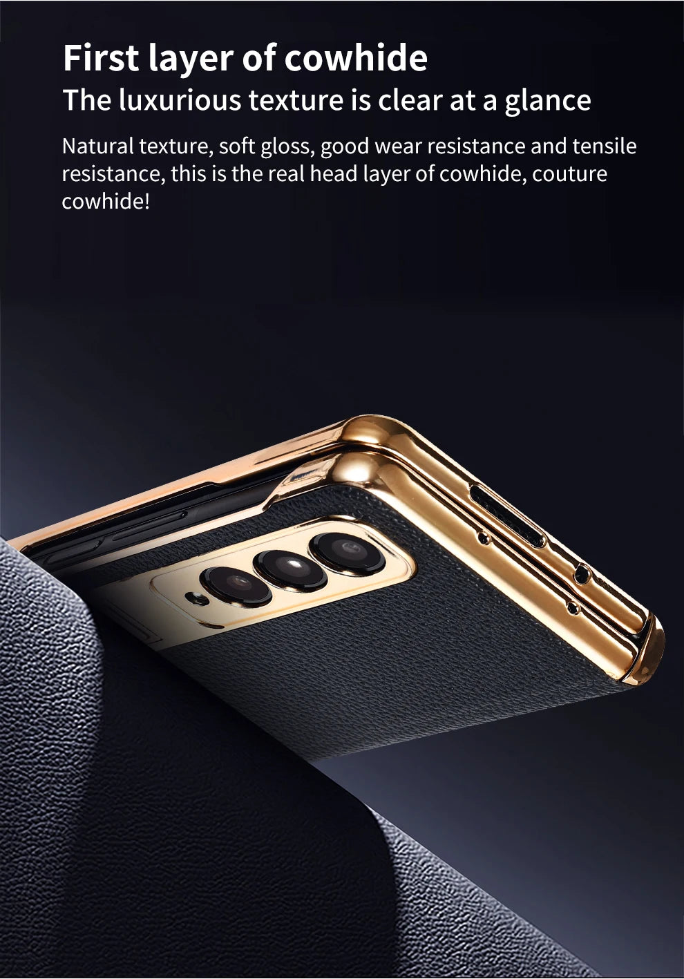 LANGSIDI Leather Case Leather for Samsung Galaxy Z Fold 6 5 4 3