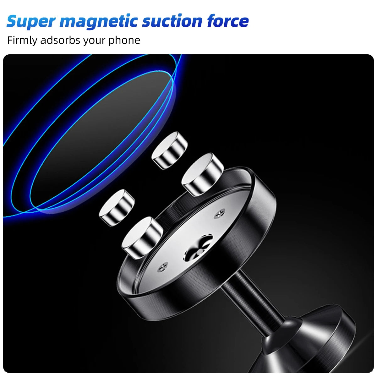 Suporte magnético de telefone de dupla face para Samsung Xiaomi Huawei Dual Magnet