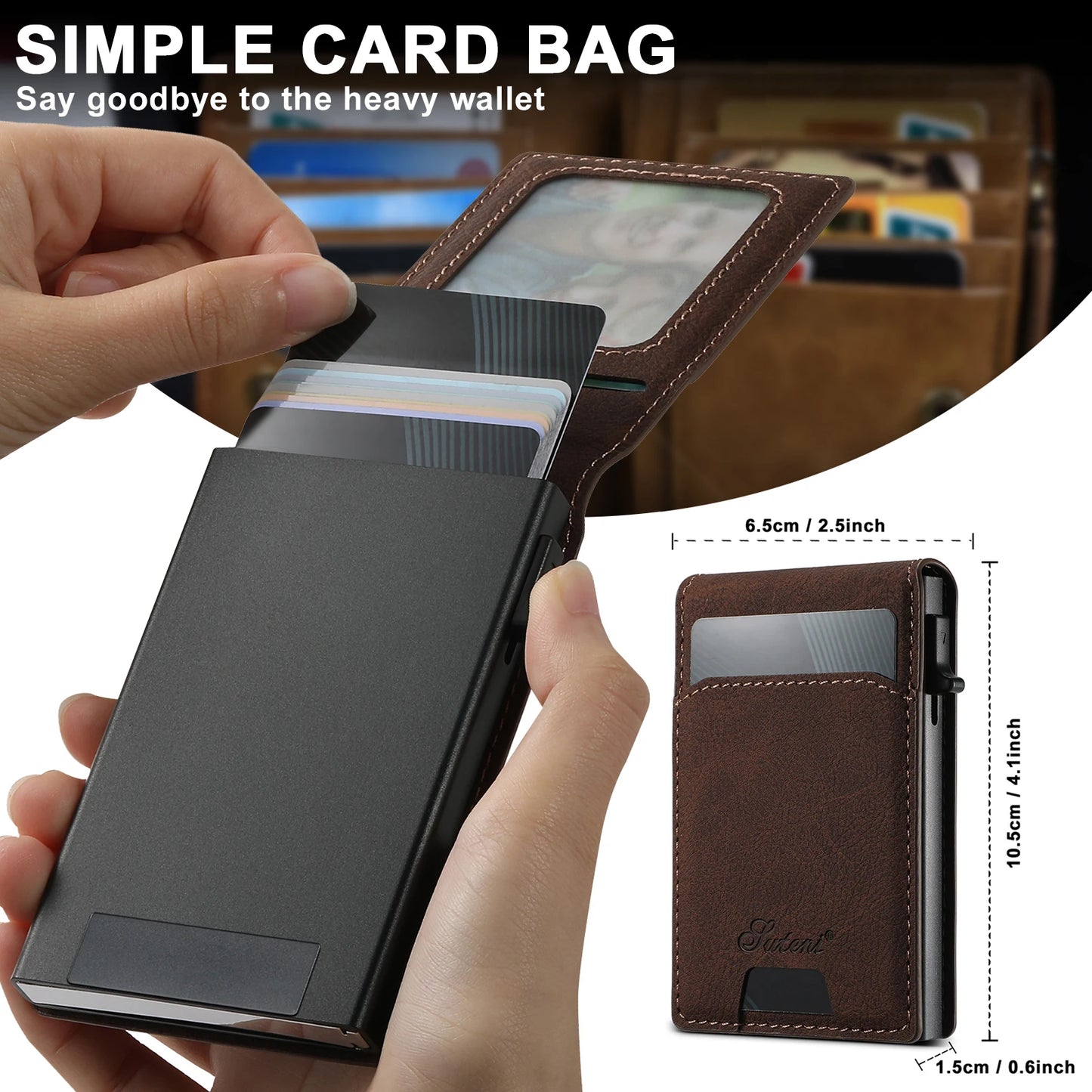 Phone Case Card Holder Leather Magnetic Pocket Cover For iPhone 12 13 14 16ProMax 15Plus