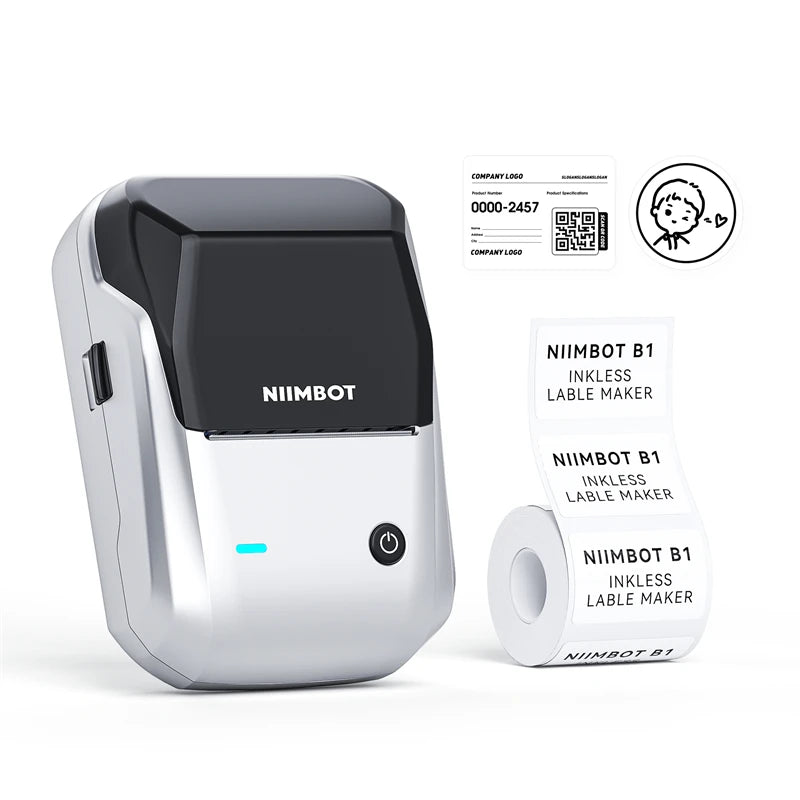 Label Printer Mini Bluetooth Sticker Maker Support Smartphones PC