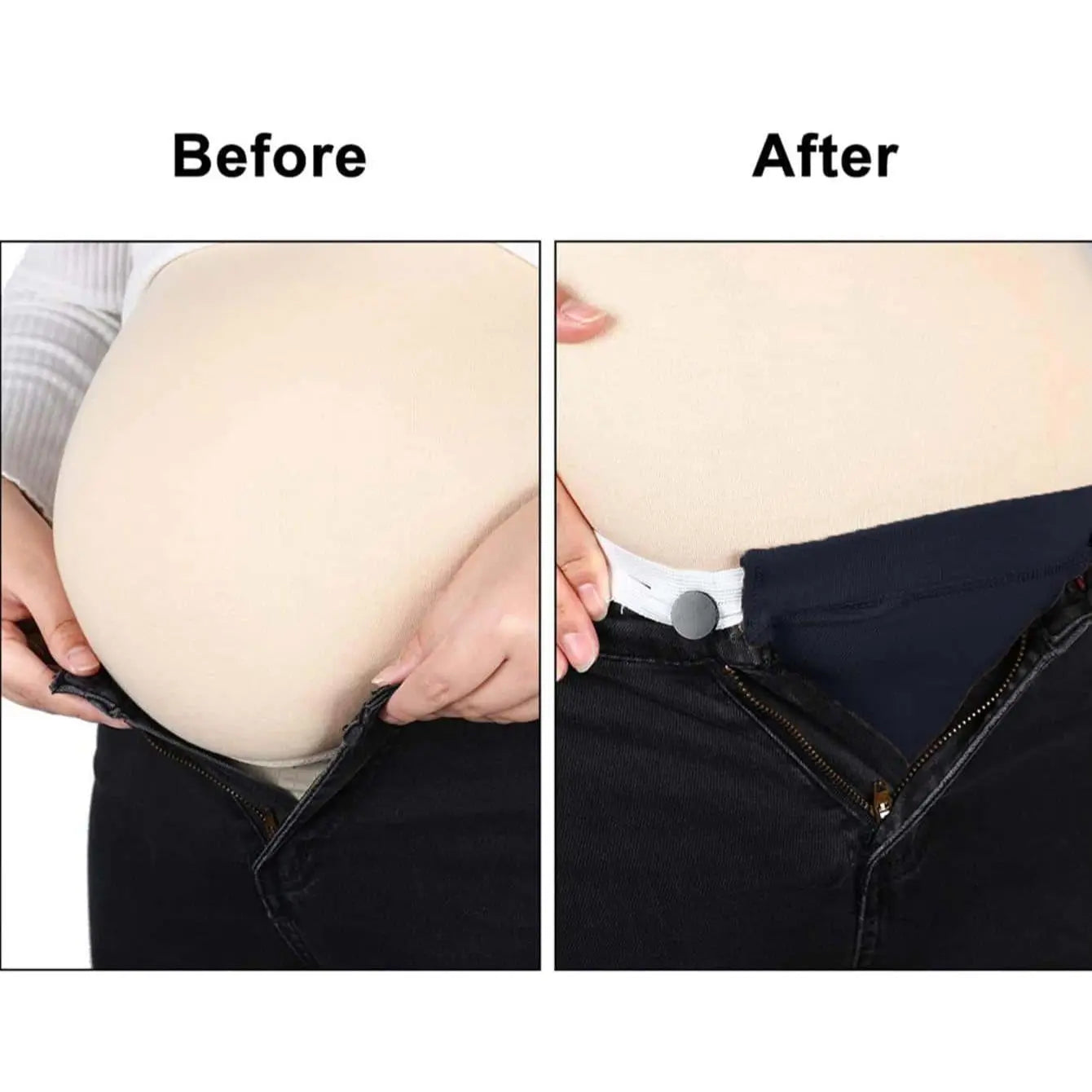 Women Adjustable Elastic Maternity Pregnancy Waistband Belt Waist Extender