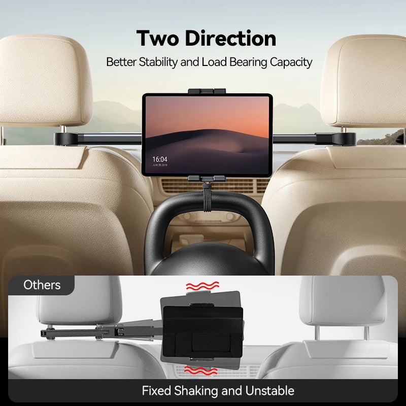 Car Tablet Phone Holder With Extension Arm For 4.7-12.9" Tablet/Phones