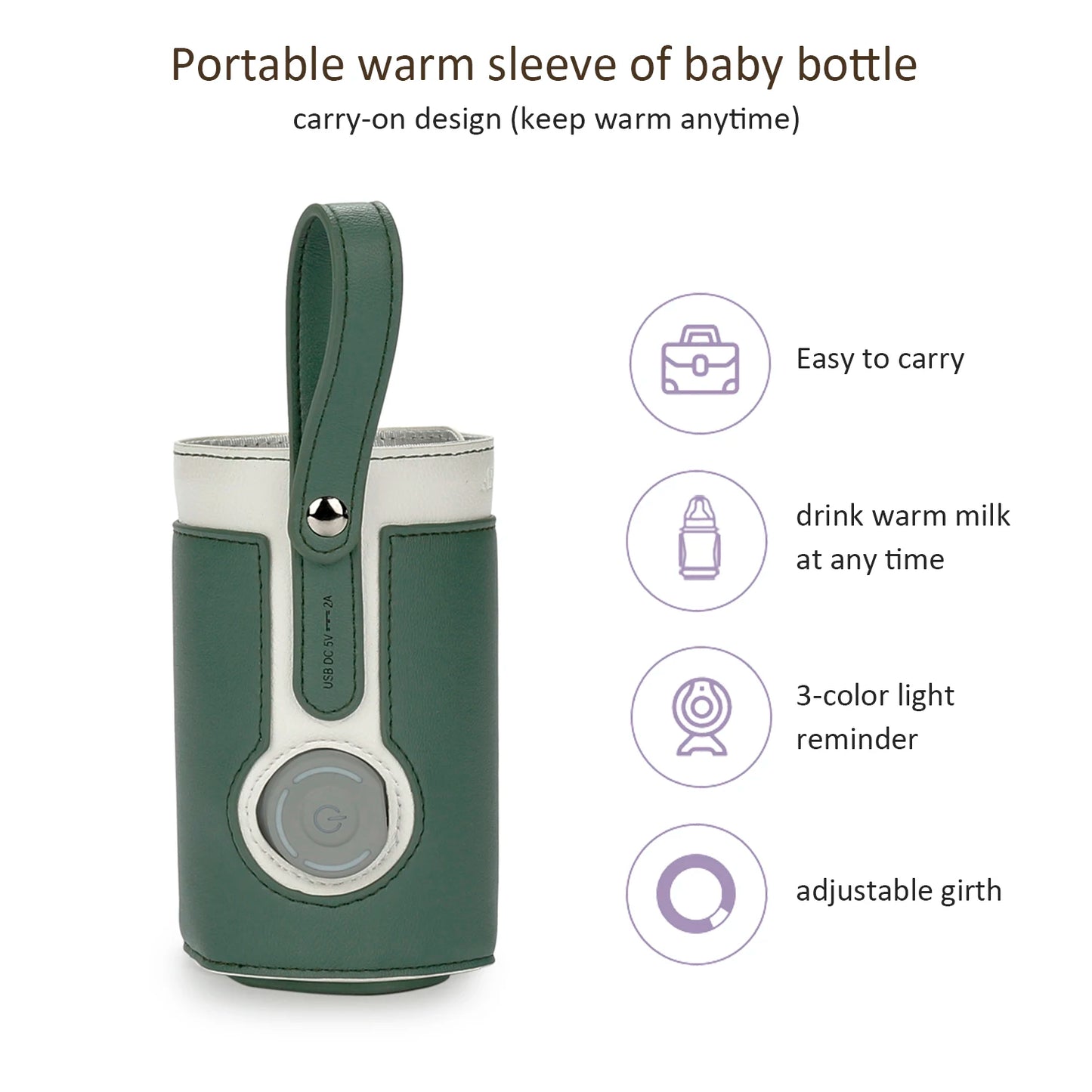 EfficiEent USB Milk Heat Keeper for Travel and Car Use