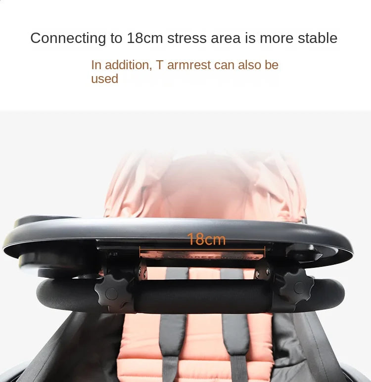 3 In 1 Baby Stroller Dinner Table Tray Phone Stand Plate Accessories Supplies